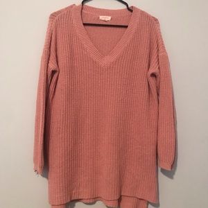 Blush pink oversized sweater